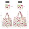Wrapables Large & Small Foldable Tote Nylon Reusable Grocery Bags, Set of 2